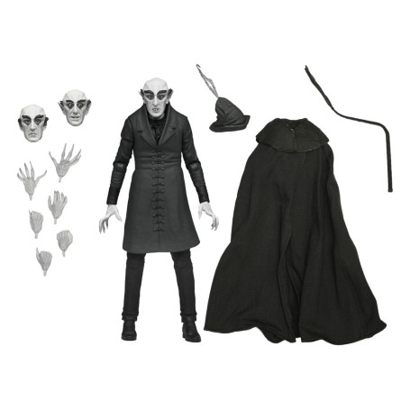 NECA - Ultimate Count Orlok (Nosferatu) Versione in bianco e nero - Mostri universali