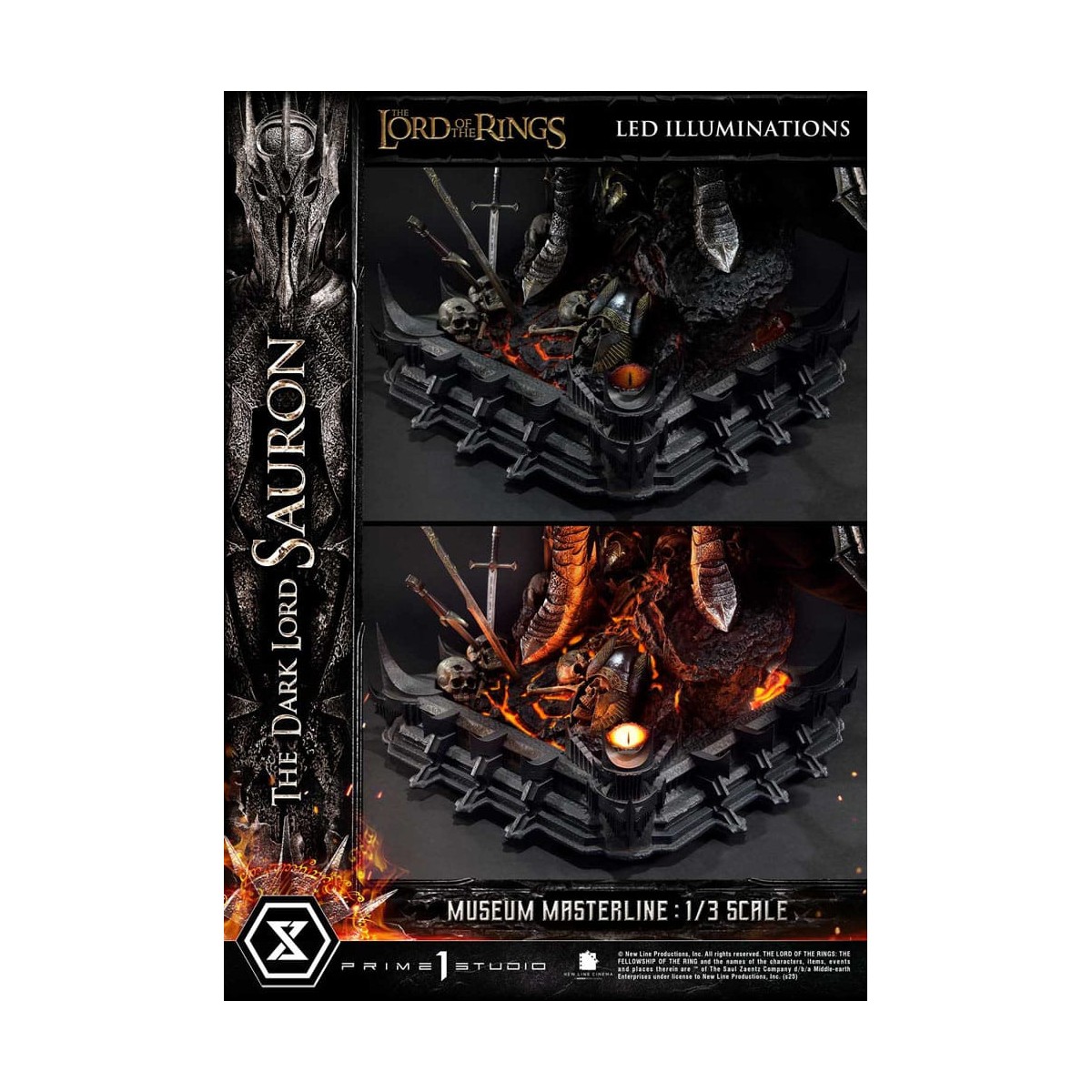 Prime 1 Studio - Museo Masterline Serie 1/3 Il Signore Oscuro Sauron Versione Bonus - Il Signore degli Anelli