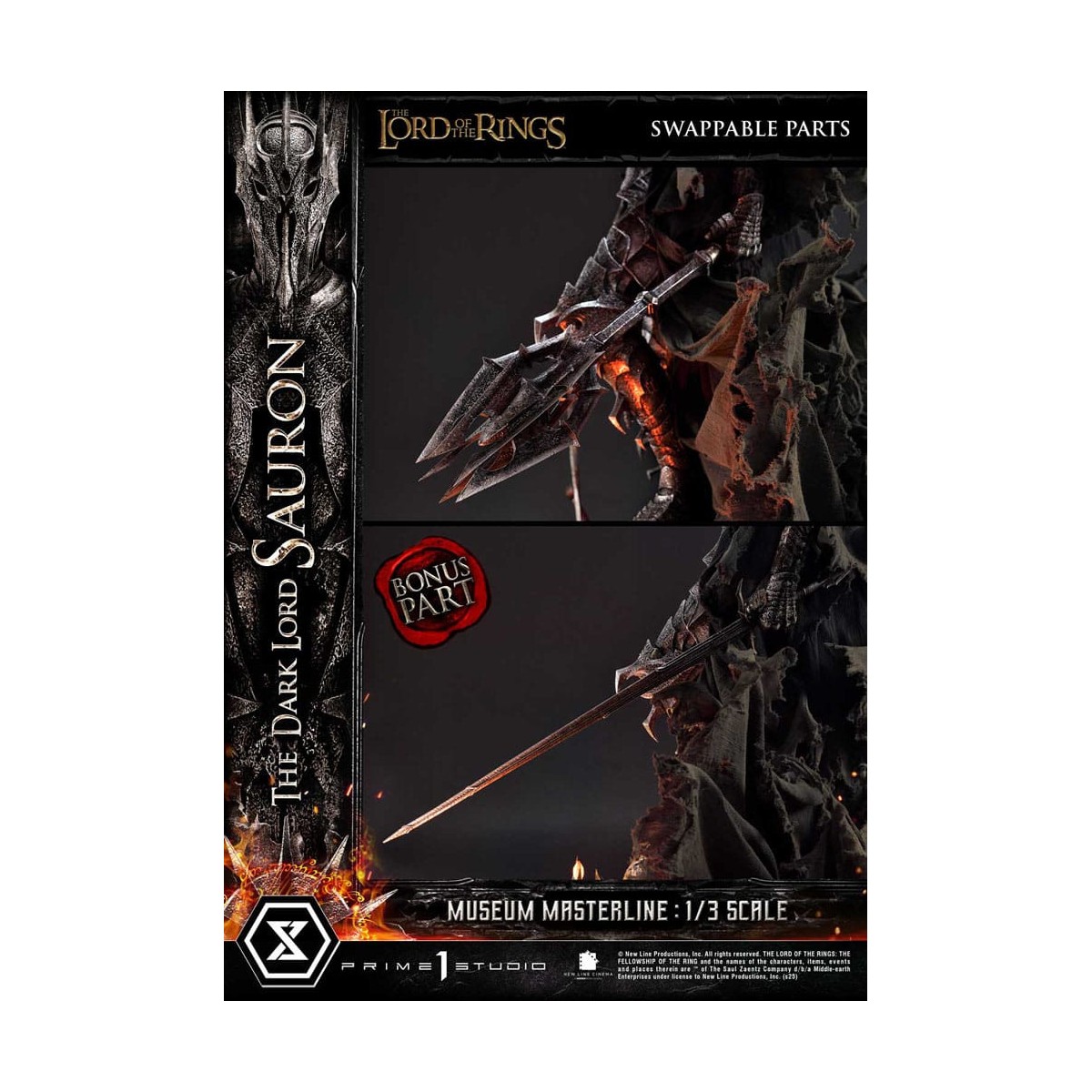 Prime 1 Studio - Museo Masterline Serie 1/3 Il Signore Oscuro Sauron Versione Bonus - Il Signore degli Anelli