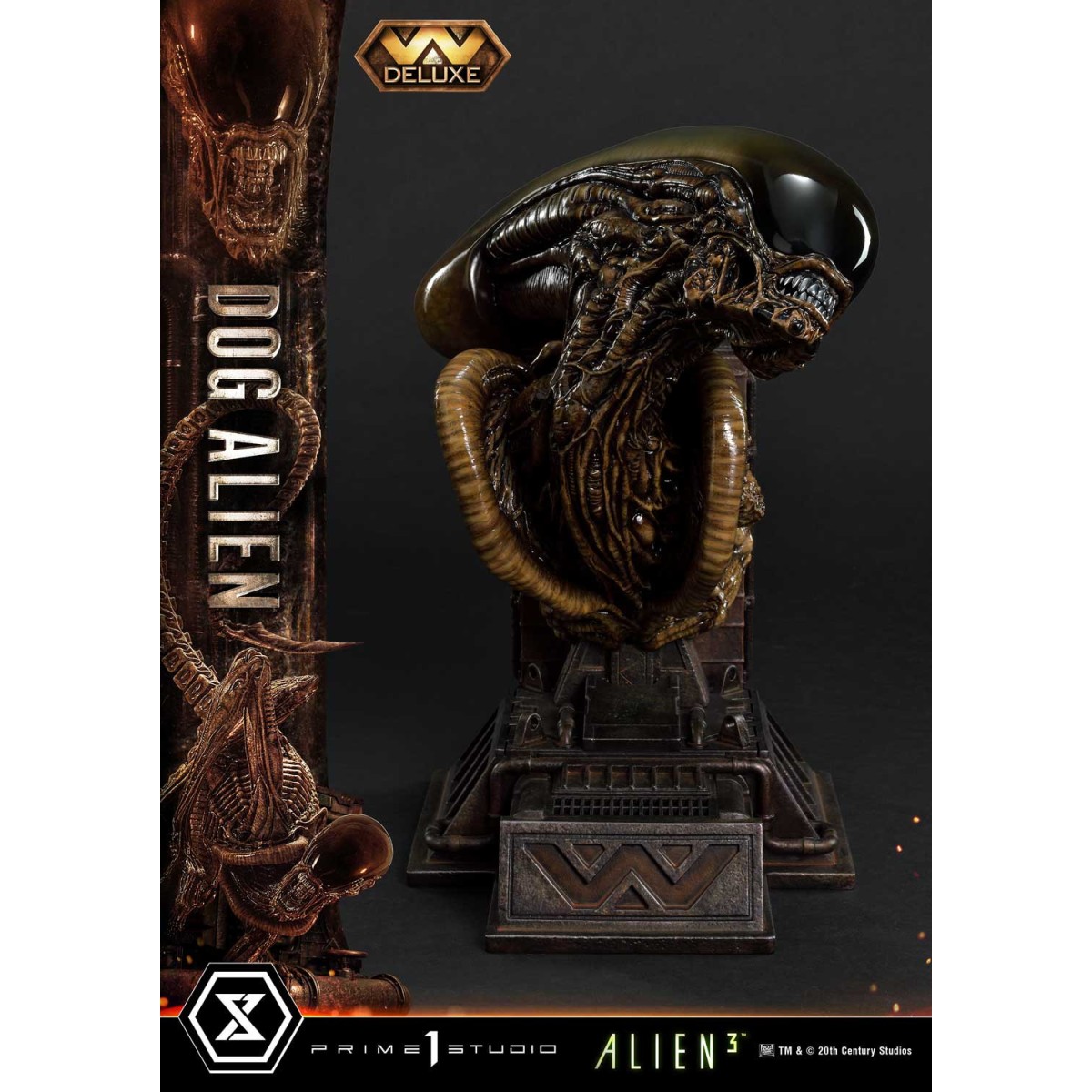 Prime 1 Studio -Dog Alien Deluxe Versione Bonus - Alien 3 Museum Masterline XL