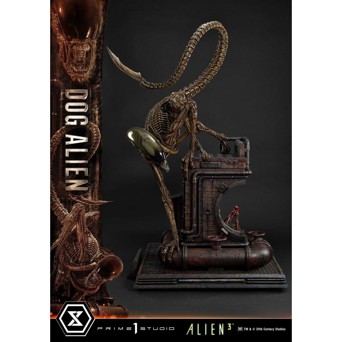 Prime 1 Studio -Dog Alien Deluxe Versione Bonus - Alien 3 Museum Masterline XL