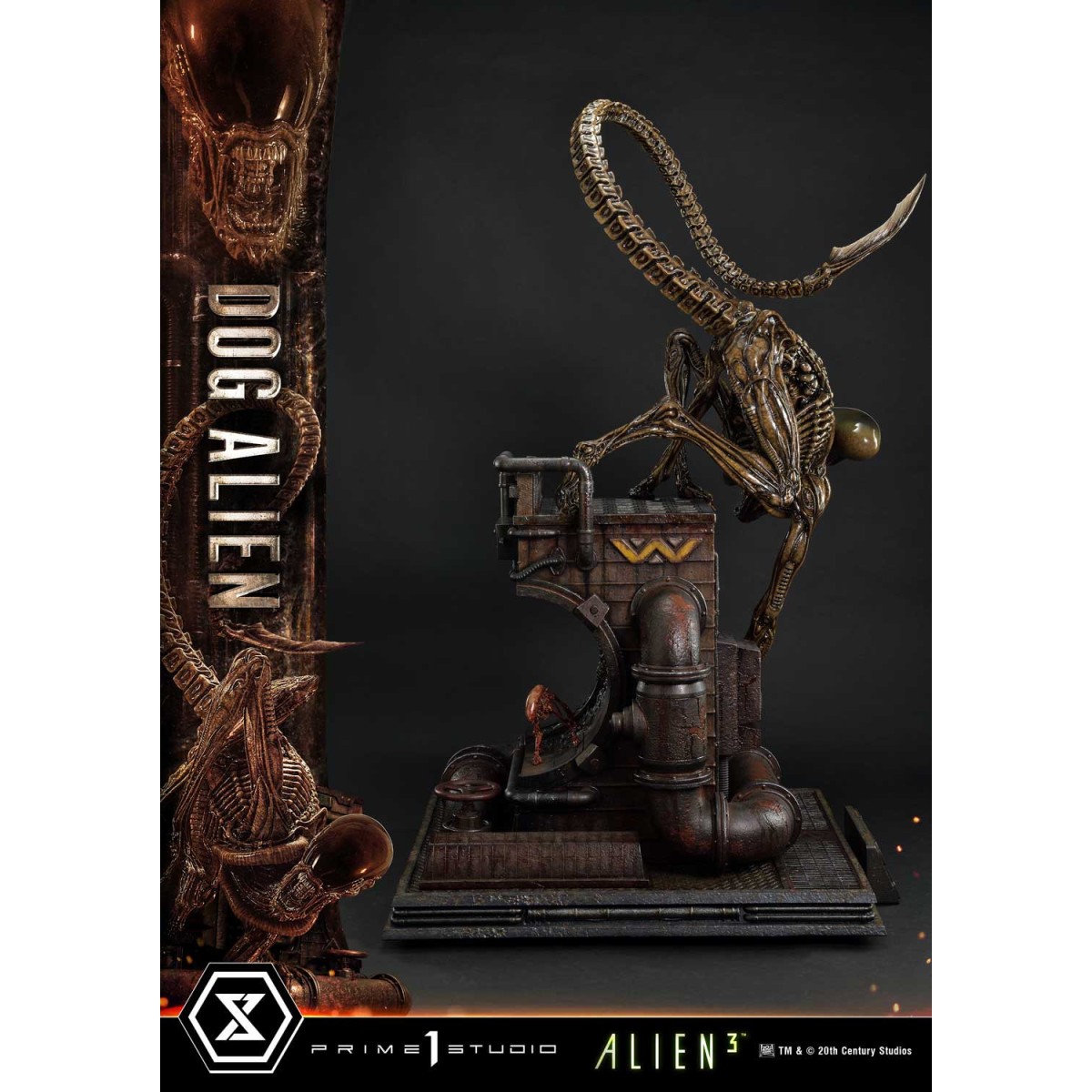 Prime 1 Studio -Dog Alien Deluxe Versione Bonus - Alien 3 Museum Masterline XL