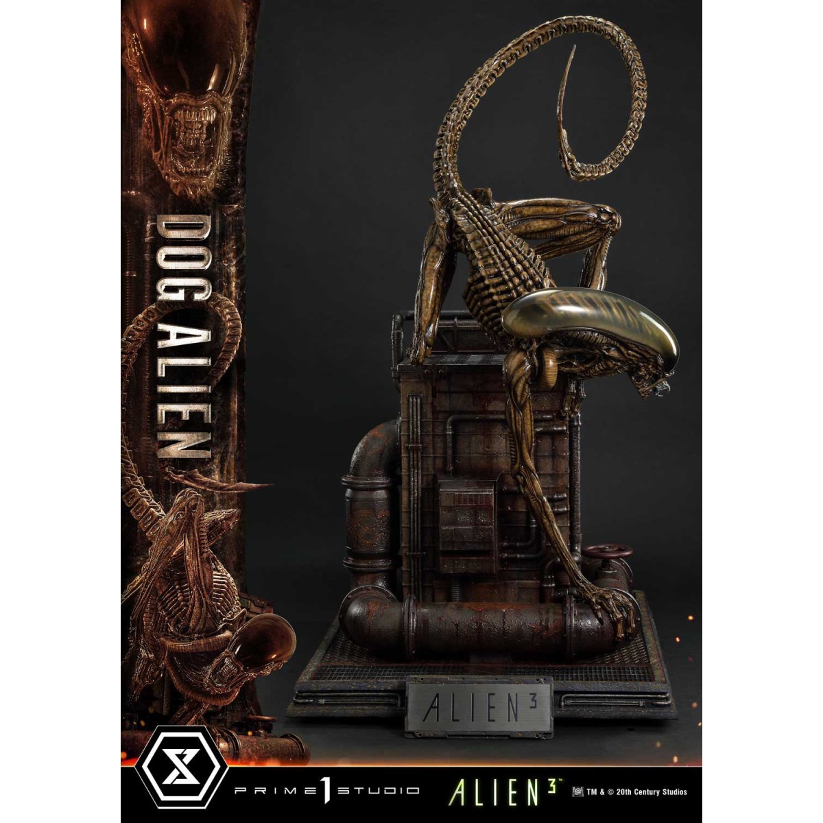 Prime 1 Studio -Dog Alien Deluxe Versione Bonus - Alien 3 Museum Masterline XL