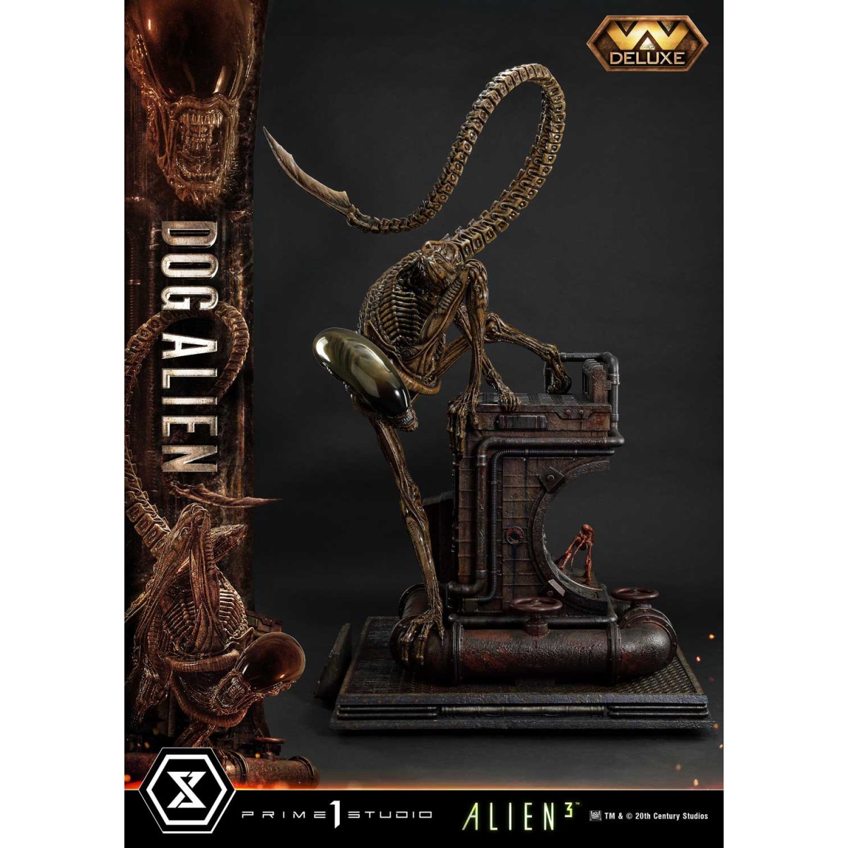 Prime 1 Studio -Dog Alien Deluxe Versione Bonus - Alien 3 Museum Masterline XL