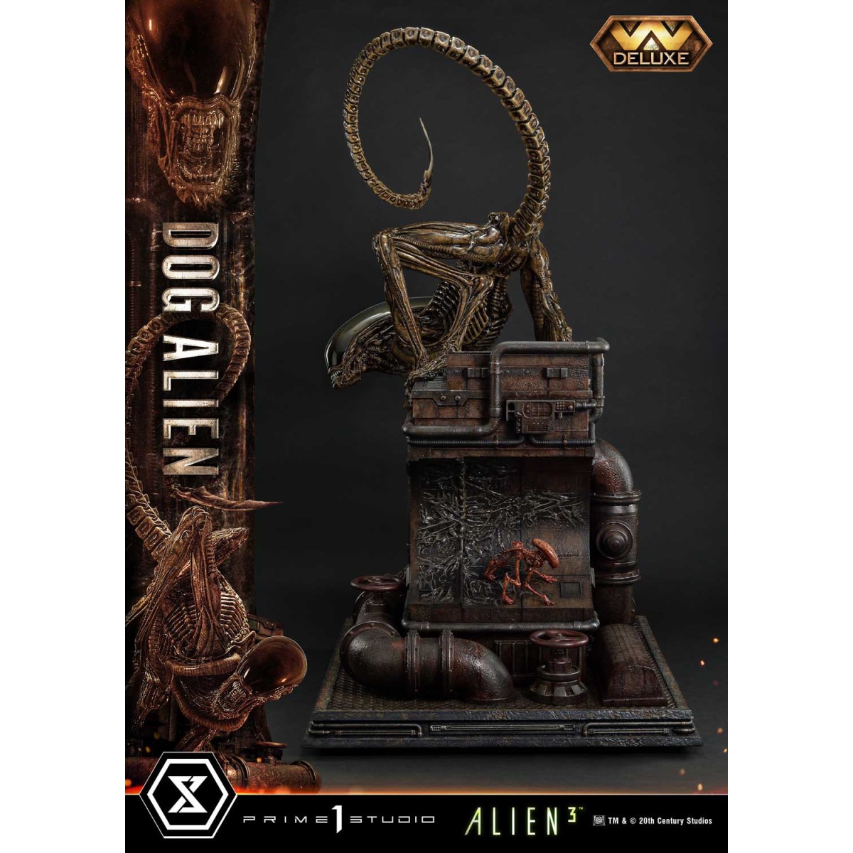 Prime 1 Studio -Dog Alien Deluxe Versione Bonus - Alien 3 Museum Masterline XL