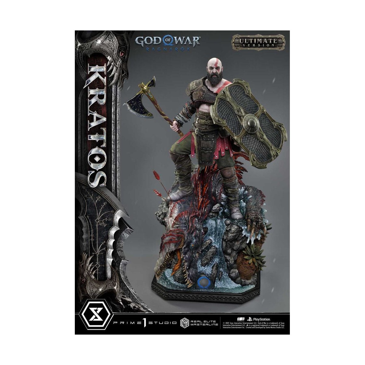 Prime 1 Studio - God of War: Ragnarok - Kratos Ultimate Bonus Version - Serie Real Elite Masterline 1/3