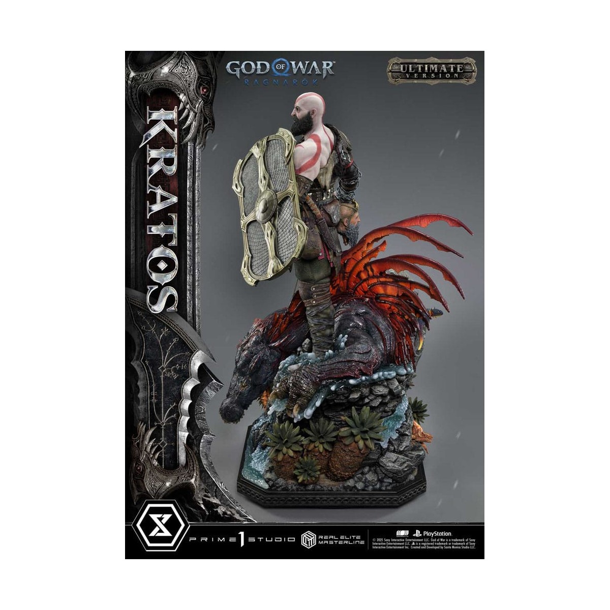 Prime 1 Studio - God of War: Ragnarok - Kratos Ultimate Bonus Version - Serie Real Elite Masterline 1/3