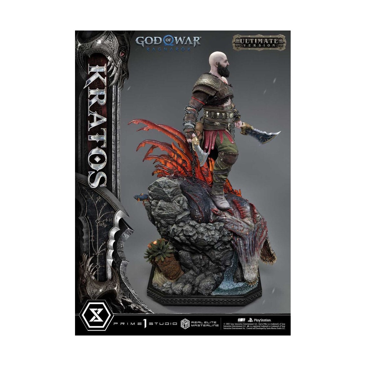 Prime 1 Studio - God of War: Ragnarok - Kratos Ultimate Bonus Version - Serie Real Elite Masterline 1/3