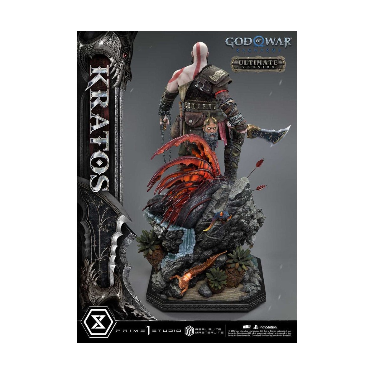 Prime 1 Studio - God of War: Ragnarok - Kratos Ultimate Bonus Version - Serie Real Elite Masterline 1/3
