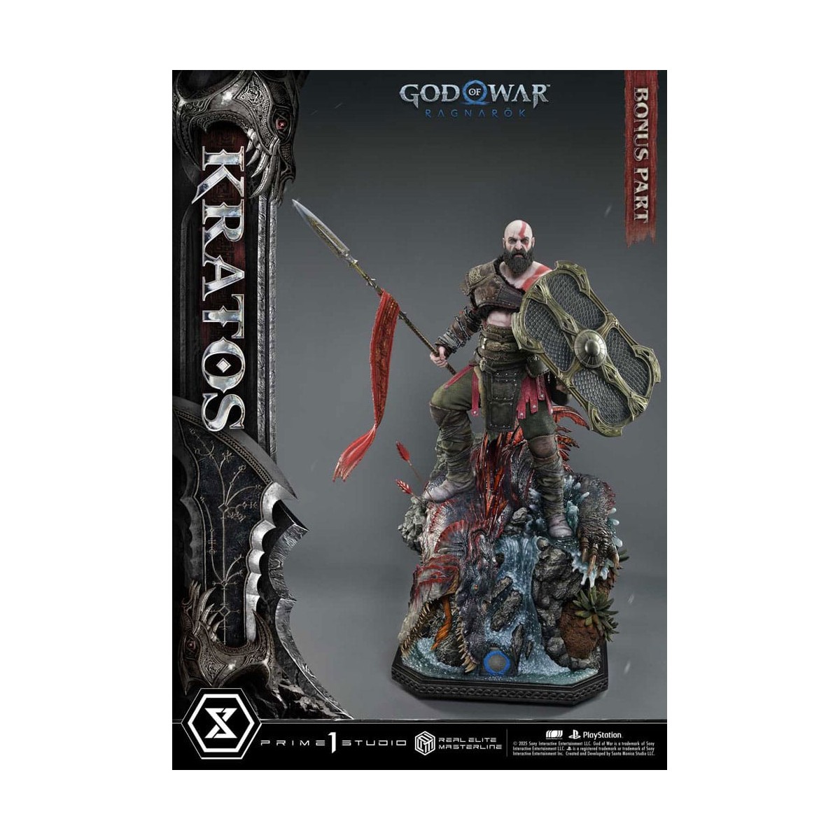 Prime 1 Studio - God of War: Ragnarok - Kratos Ultimate Bonus Version - Serie Real Elite Masterline 1/3