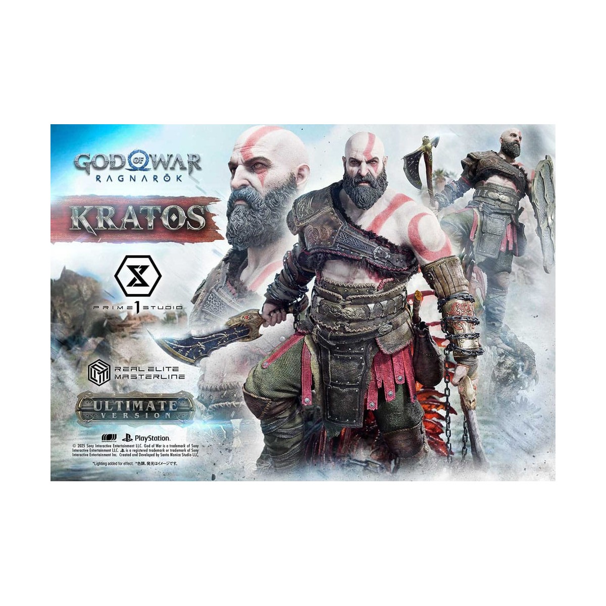 Prime 1 Studio - God of War: Ragnarok - Kratos Ultimate Bonus Version - Serie Real Elite Masterline 1/3