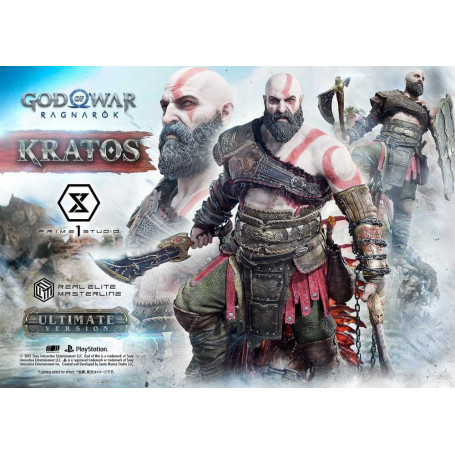Prime 1 Studio - God of War: Ragnarok - Kratos Ultimate Bonus Version - Serie Real Elite Masterline 1/3