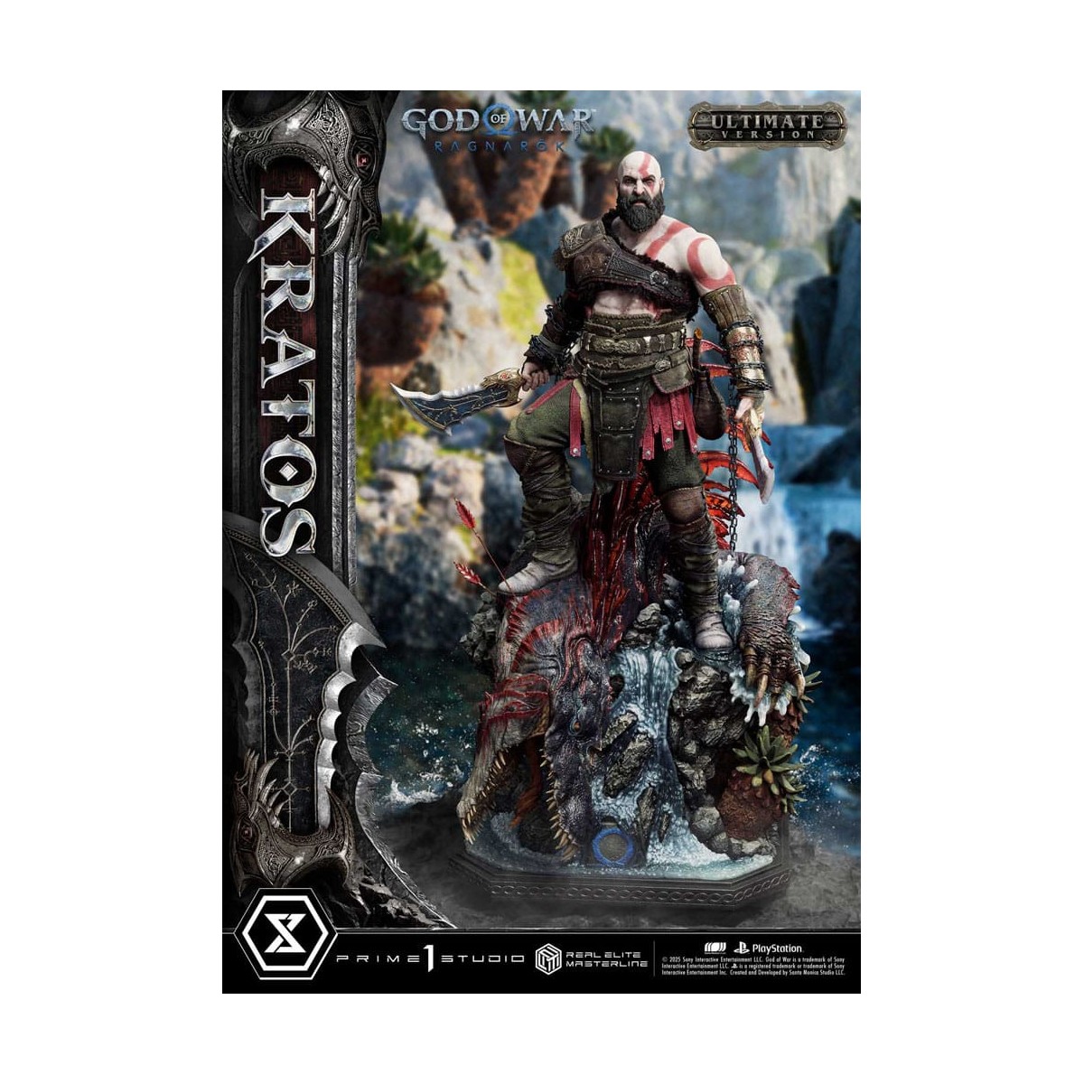 Prime 1 Studio - God of War: Ragnarok - Kratos Ultimate Bonus Version - Serie Real Elite Masterline 1/3