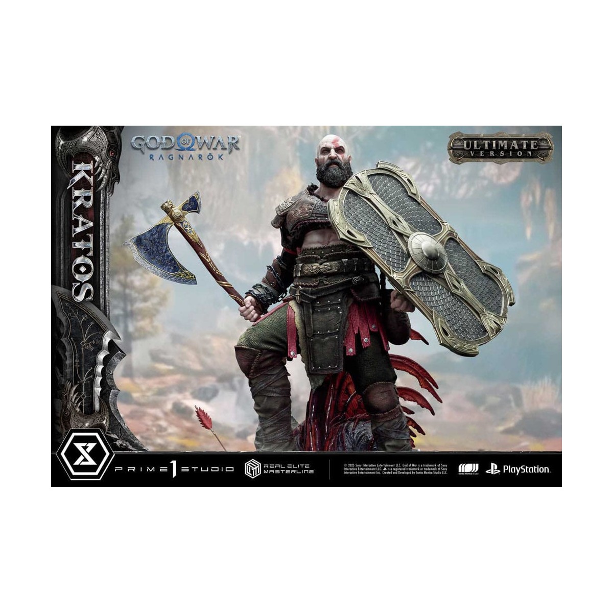Prime 1 Studio - God of War: Ragnarok - Kratos Ultimate Bonus Version - Serie Real Elite Masterline 1/3