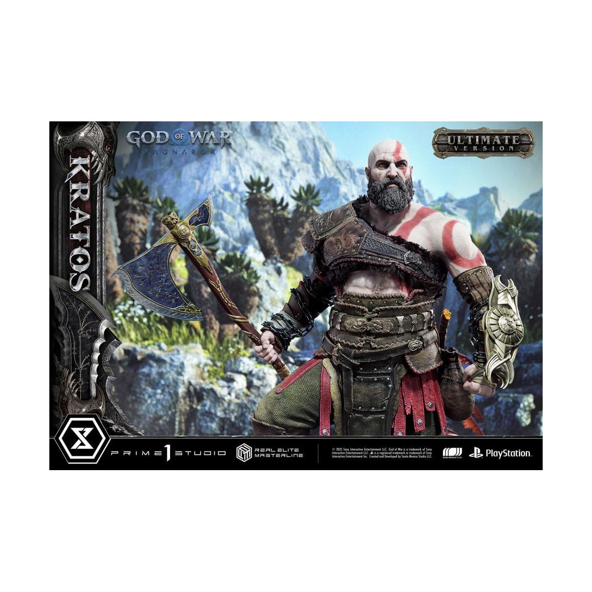 Prime 1 Studio - God of War: Ragnarok - Kratos Ultimate Bonus Version - Serie Real Elite Masterline 1/3