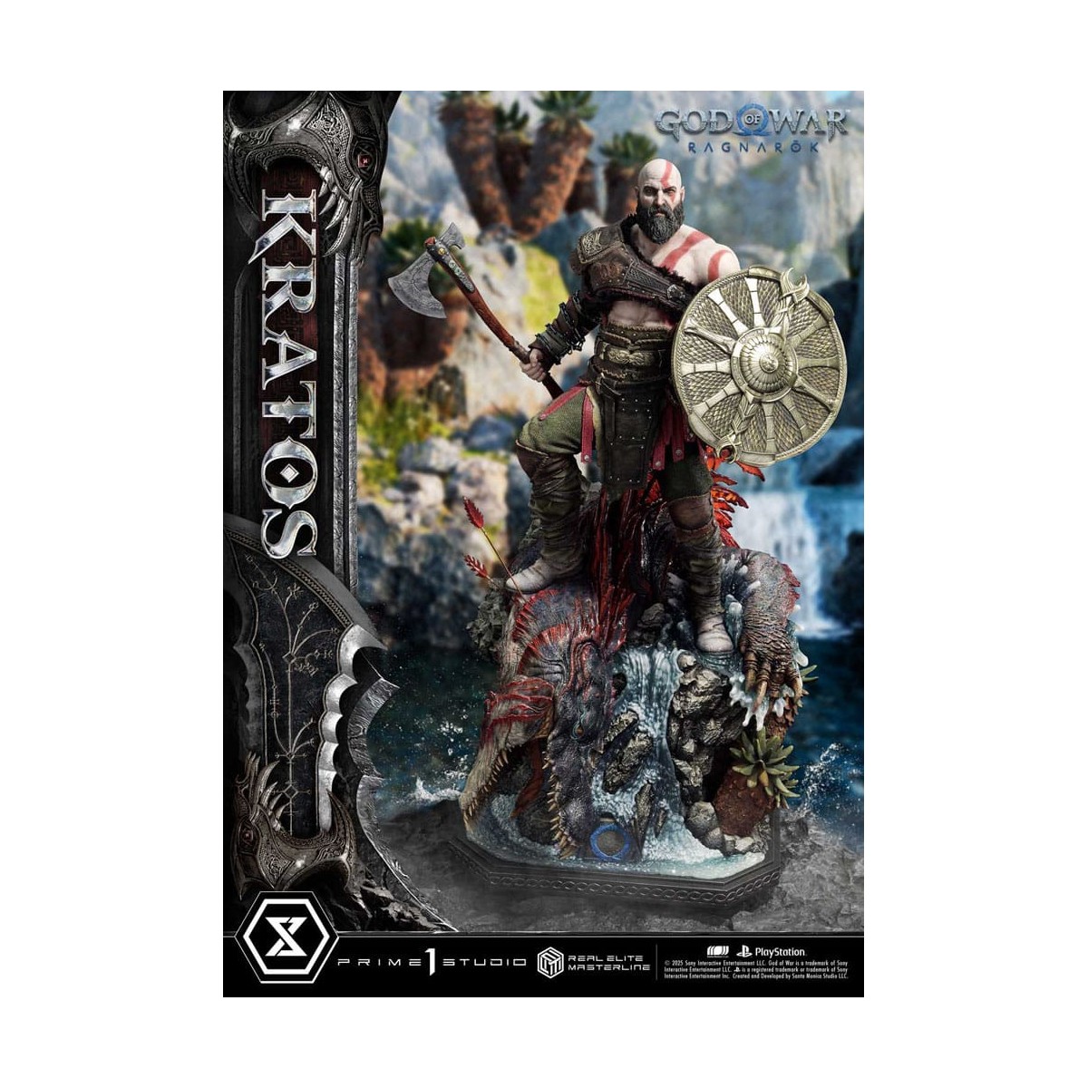 Prime 1 Studio - God of War: Ragnarok - Kratos Ultimate Bonus Version - Serie Real Elite Masterline 1/3