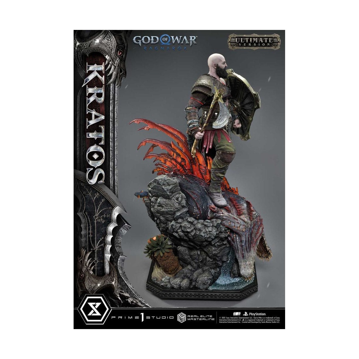 Prime 1 Studio - God of War: Ragnarok - Kratos Ultimate Bonus Version - Serie Real Elite Masterline 1/3