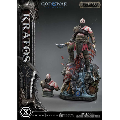 Prime 1 Studio - God of War: Ragnarok - Kratos Ultimate Bonus Version - Serie Real Elite Masterline 1/3