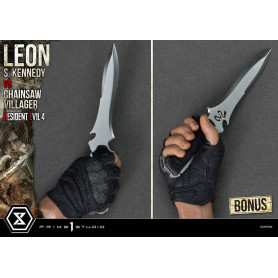 Prime 1 Studio - Resident Evil 4 Leon S. Kennedy vs. Chainsaw Villager Bonus Ver. - Serie Ultimate Premium Masterline 1/4