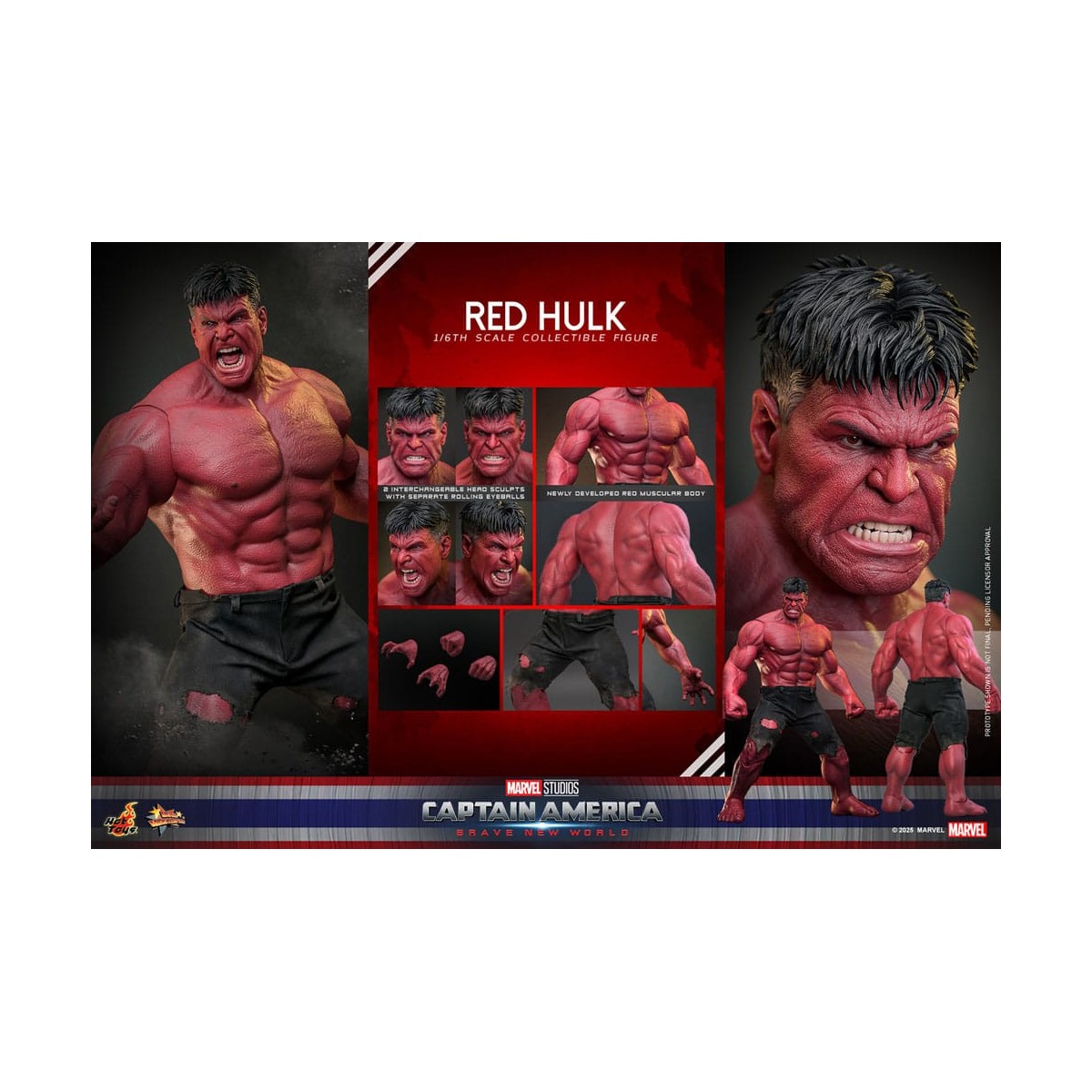 Hot Toys - RED HULK MMS 1/6 - Capitan America: Brave New World