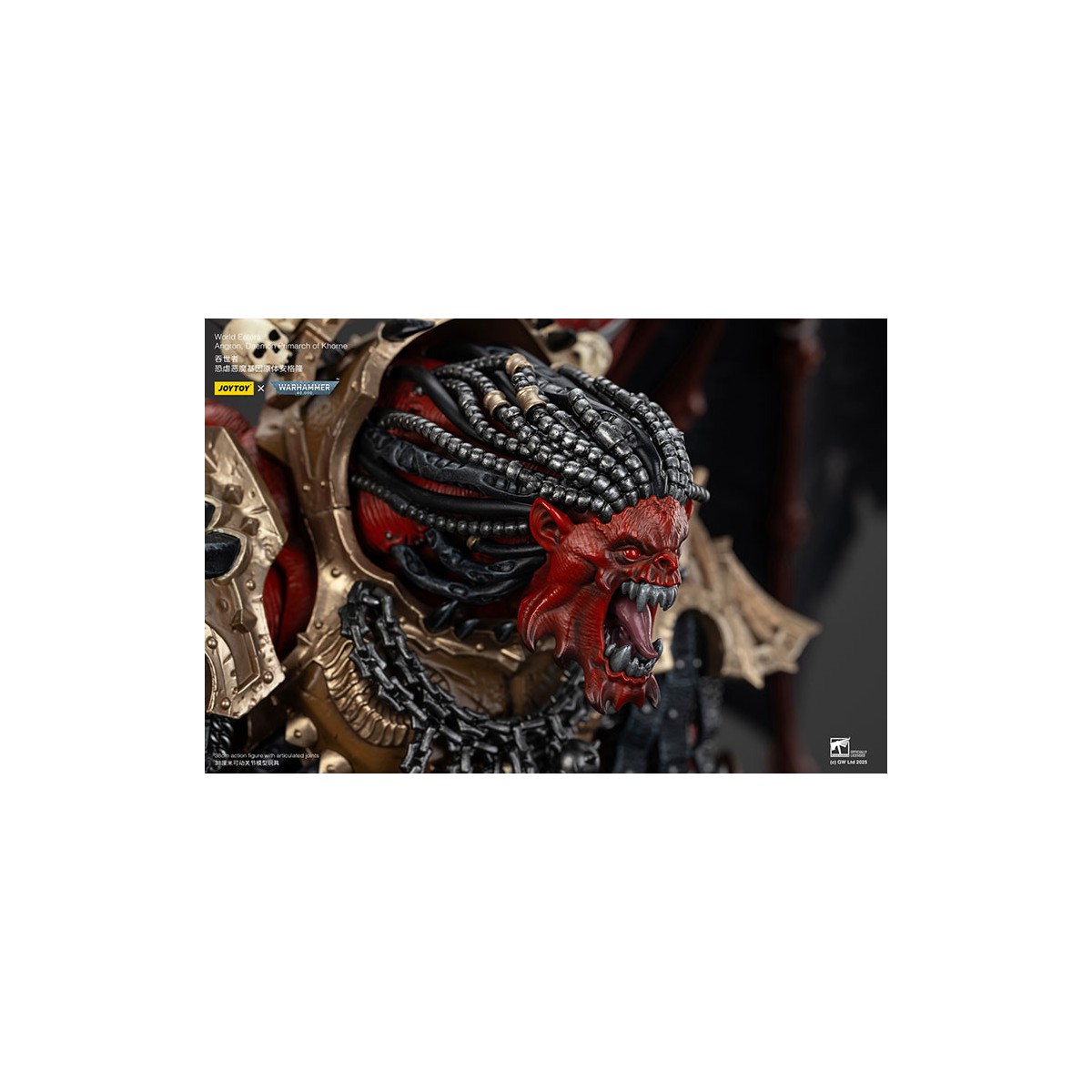 Joytoy - Warhammer - Mangiatori di Mondi - Angron Daemon Primarch of Khorne 1/18 - Warhammer 40000