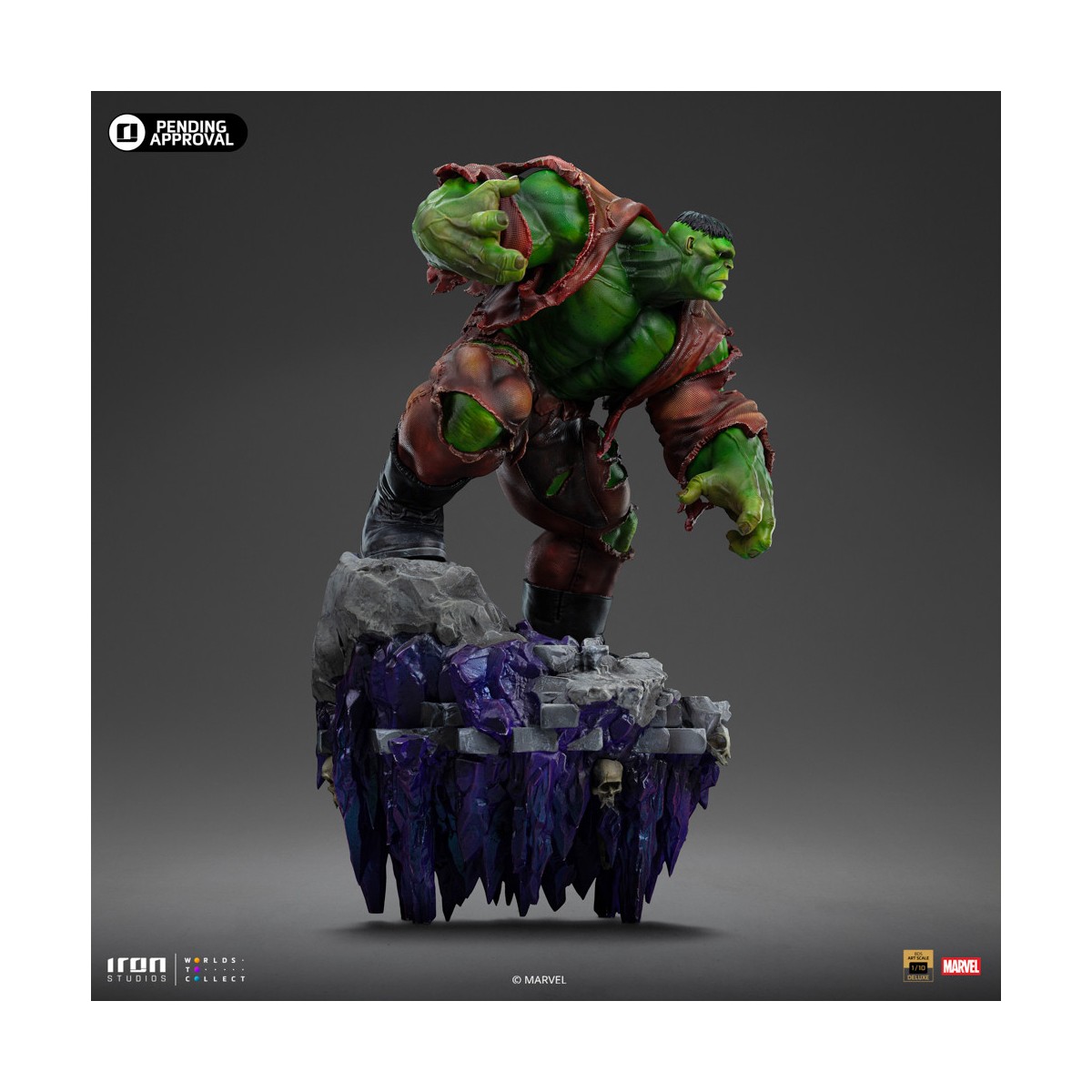 Iron Studios Marvel - Hulk 1/10 Deluxe Art Scale - Infinity Gauntlet Diorama