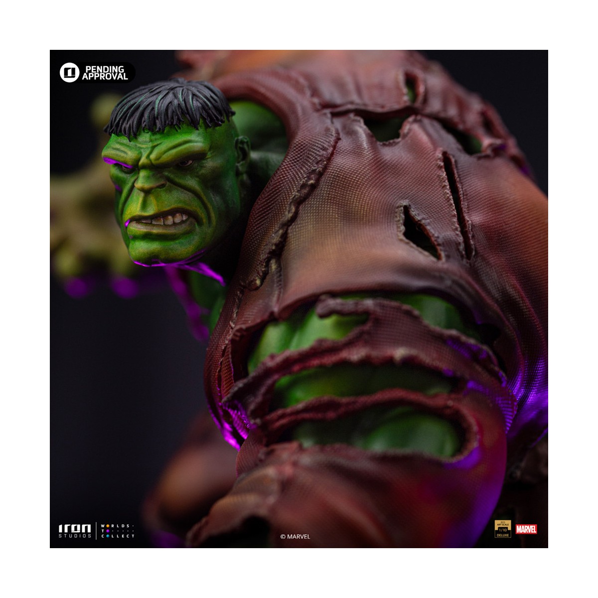 Iron Studios Marvel - Hulk 1/10 Deluxe Art Scale - Infinity Gauntlet Diorama