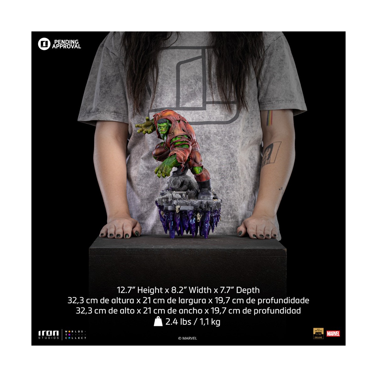 Iron Studios Marvel - Hulk 1/10 Deluxe Art Scale - Infinity Gauntlet Diorama