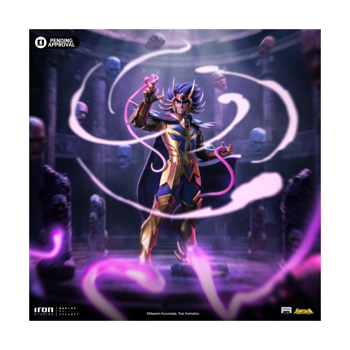 Iron Studios - Saint Seiya - Cancer Deathmask BDS Art Scale 1/10 - Cavalieri dello Zodiaco