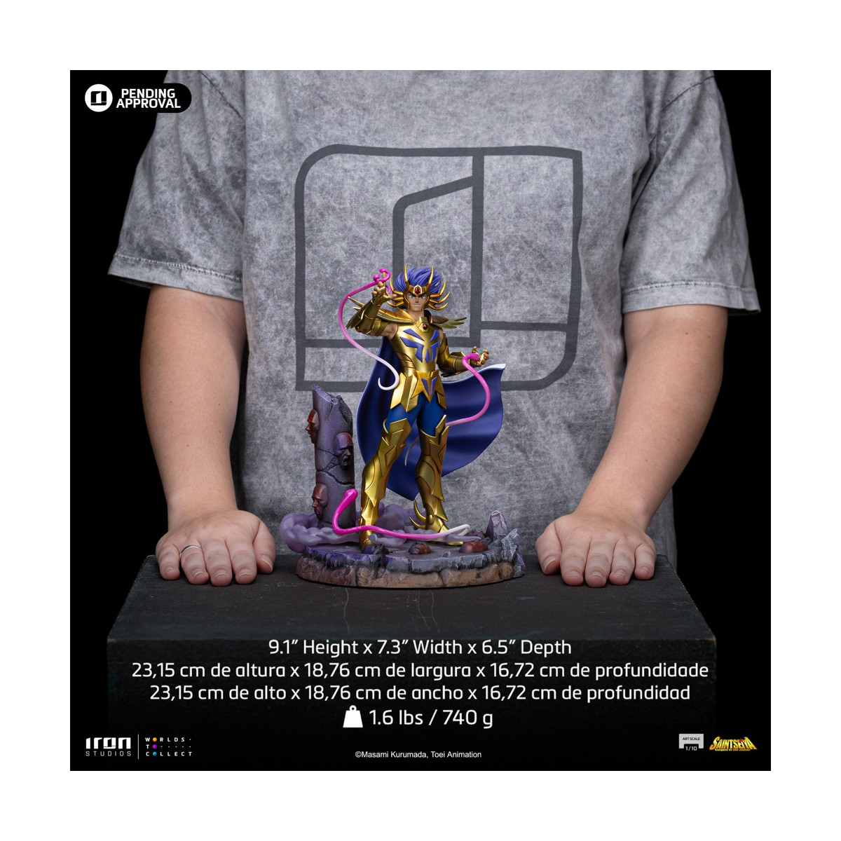Iron Studios - Saint Seiya - Cancer Deathmask BDS Art Scale 1/10 - Cavalieri dello Zodiaco