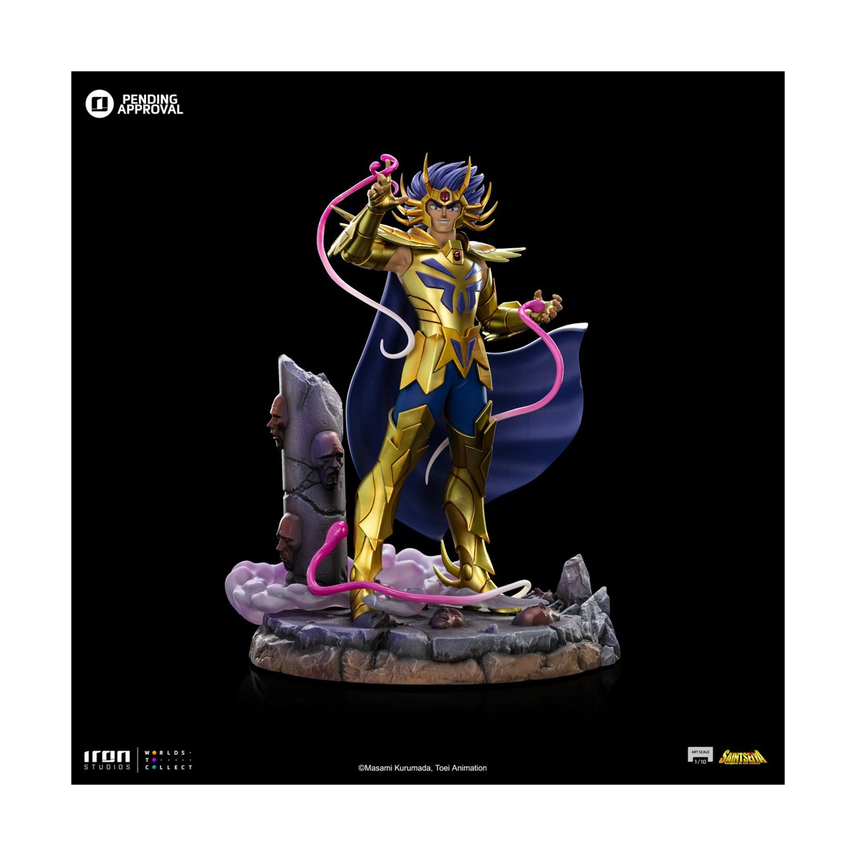 Iron Studios - Saint Seiya - Cancer Deathmask BDS Art Scale 1/10 - Cavalieri dello Zodiaco