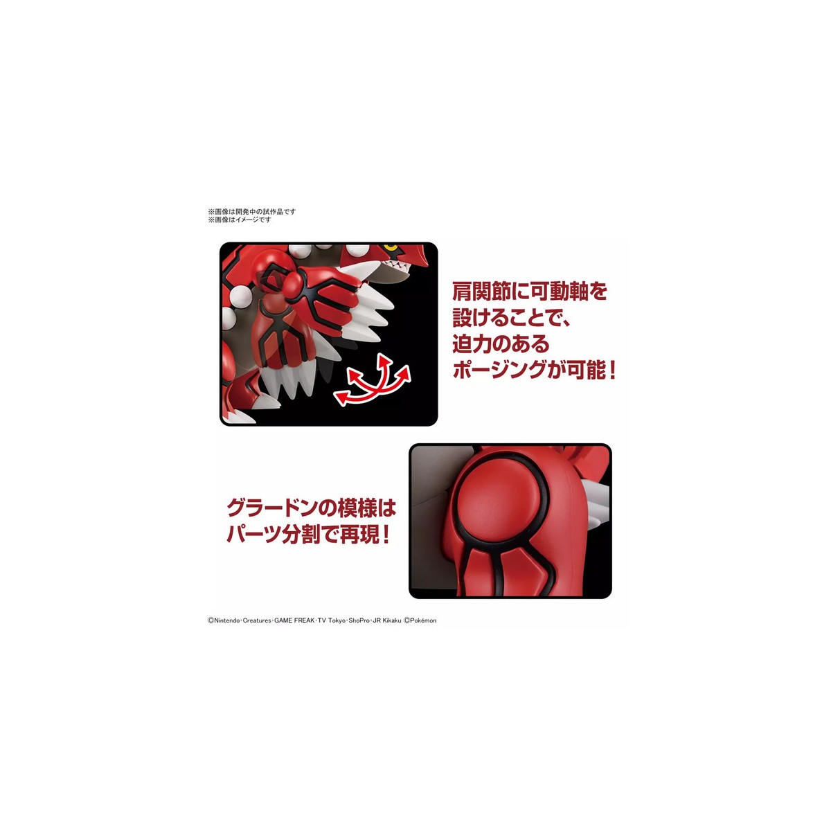 Bandai - Pokepla 54 - GROUDON Model Kit Pokemon - Serie Pokemon Select
