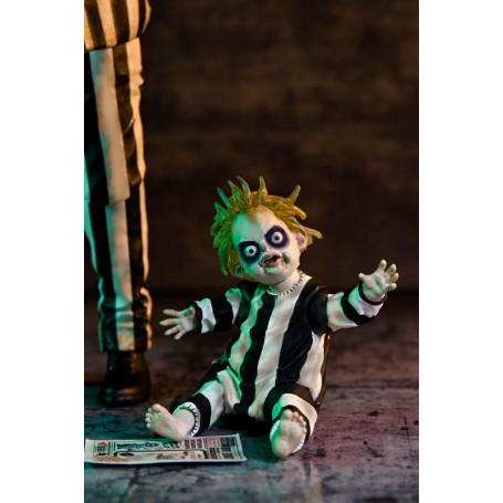 Neca BeetleJuice Beetlejuice - Ultimate Beetlejuice vestito a strisce