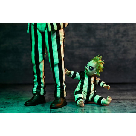 Neca BeetleJuice Beetlejuice - Ultimate Beetlejuice vestito a strisce