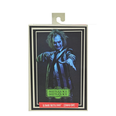 Neca BeetleJuice Beetlejuice - Ultimate Beetlejuice vestito a strisce
