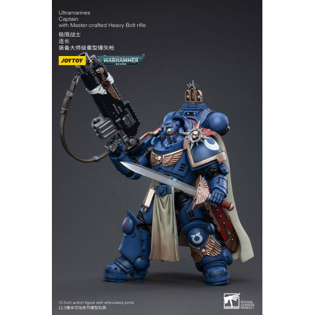 JoyToy - Ultramarines - Capitano degli Ultramarines con fucile a otturatore pesante - Warhammer 40000
