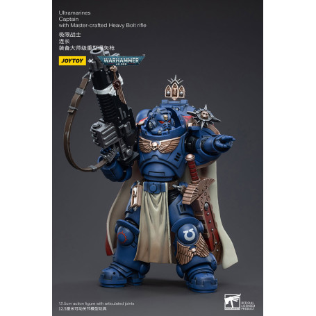 JoyToy - Ultramarines - Capitano degli Ultramarines con fucile a otturatore pesante - Warhammer 40000