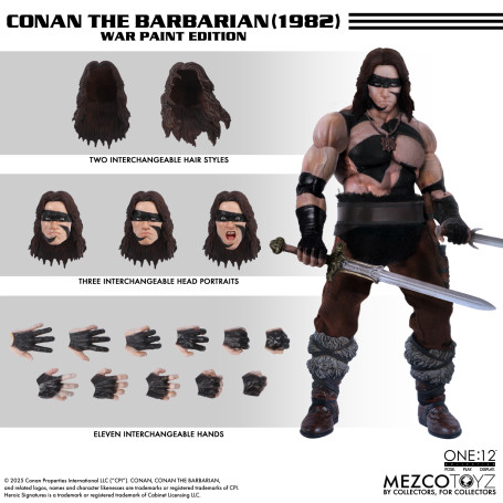 Mezco - Uno 12 - Conan il Barbaro Edizione War Paint - 1/12