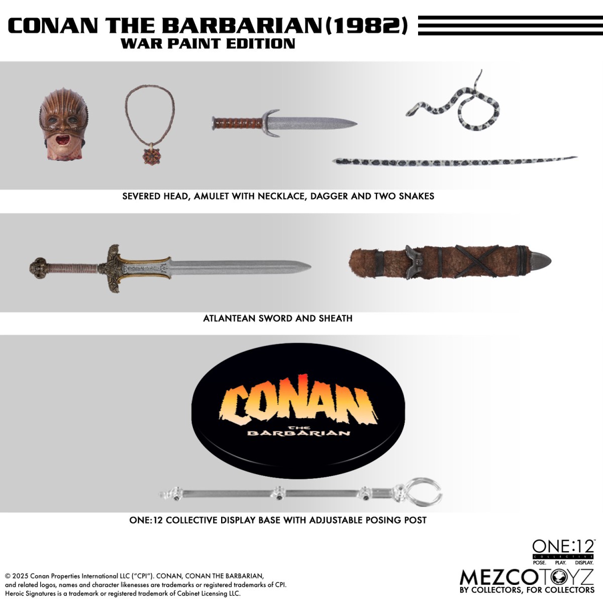 Mezco - Uno 12 - Conan il Barbaro Edizione War Paint - 1/12