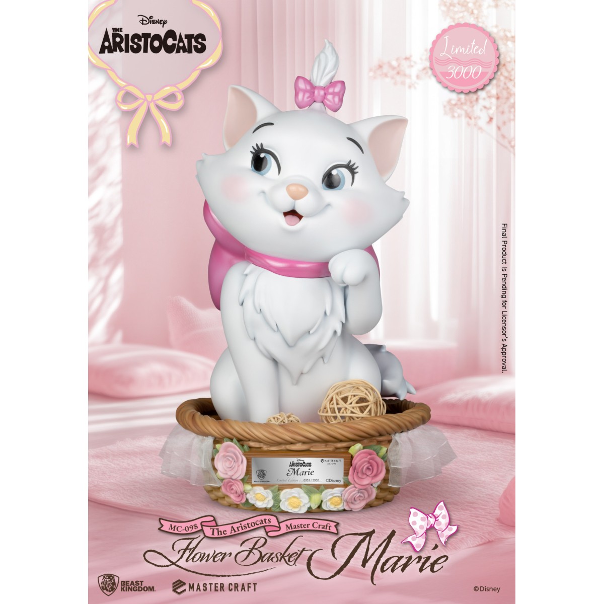 Regno della Bestia Disney - Master Craft - Cestino di fiori Marie - Les Aristochats