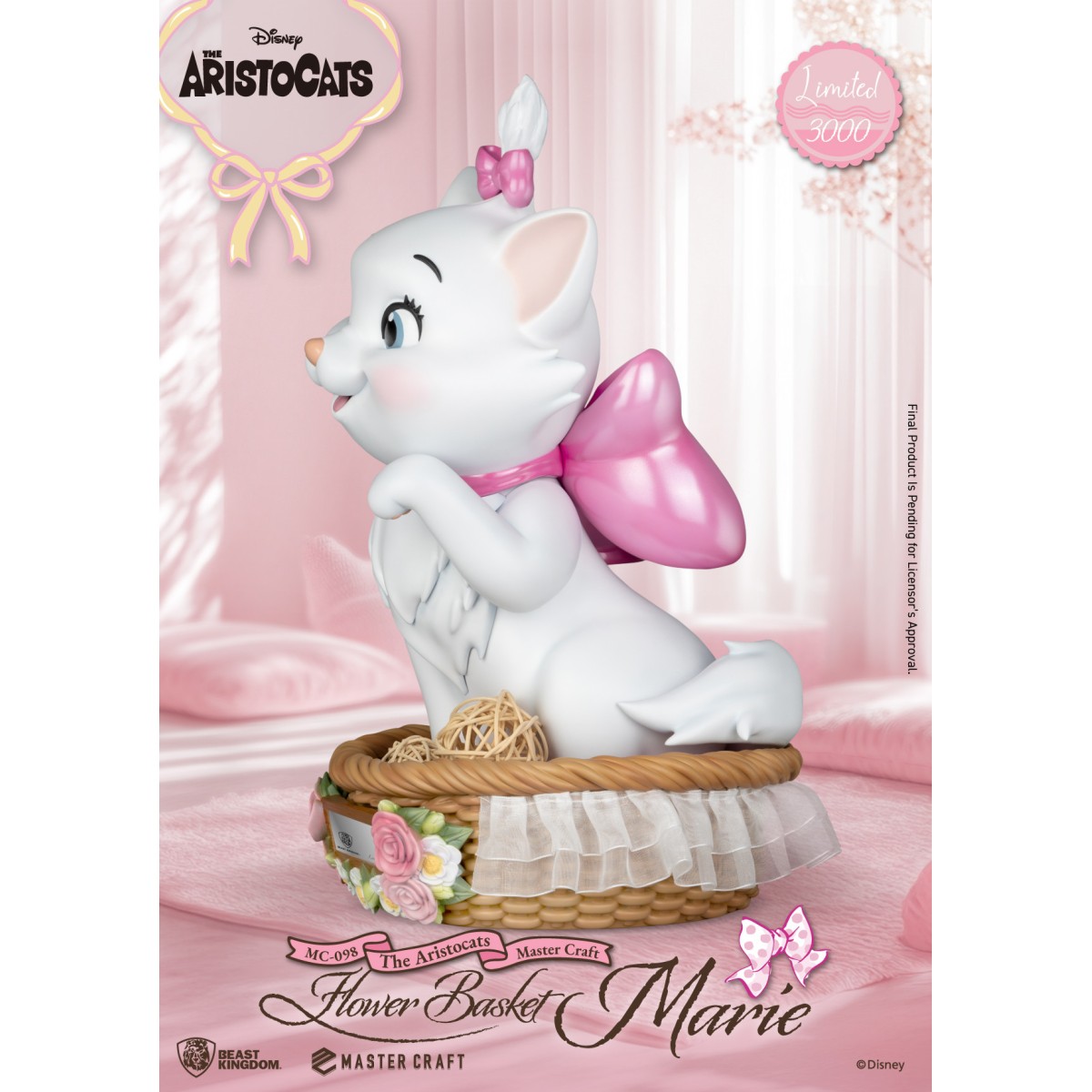 Regno della Bestia Disney - Master Craft - Cestino di fiori Marie - Les Aristochats