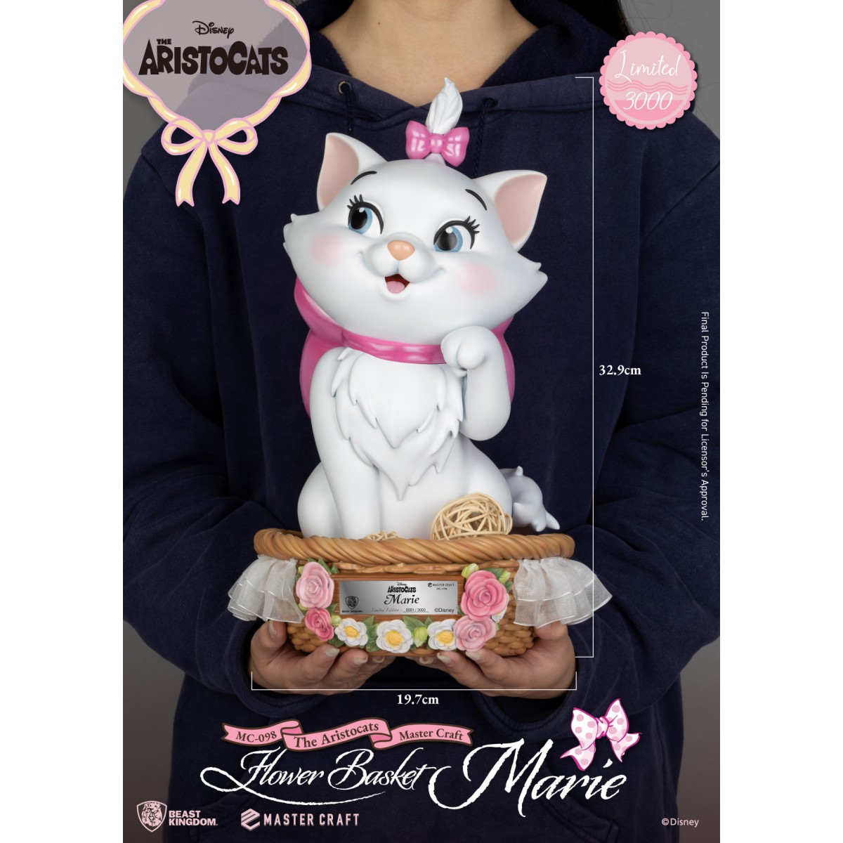 Regno della Bestia Disney - Master Craft - Cestino di fiori Marie - Les Aristochats