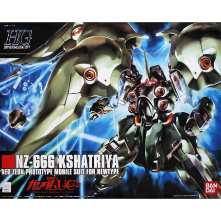 Bandai - Gunpla - 1/144 HG- NZ-666 KSHATRIYA - Mobile Suit Gundam Unicorn - Universo Century