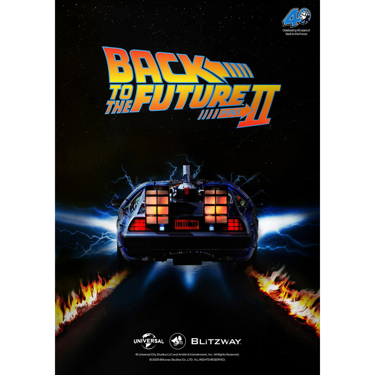 Blitzway - Ritorno al futuro 2 Macchina del tempo Premium UMS 1/6 - Delorean