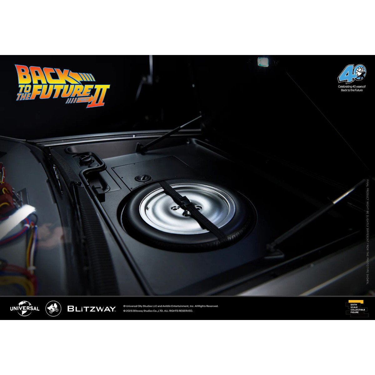 Blitzway - Ritorno al futuro 2 Macchina del tempo Premium UMS 1/6 - Delorean