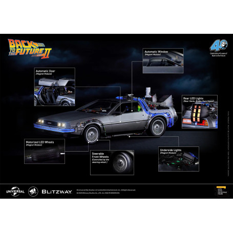 Blitzway - Ritorno al futuro 2 Macchina del tempo Premium UMS 1/6 - Delorean