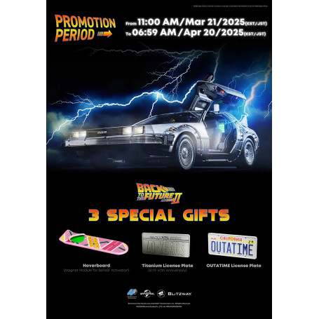 Blitzway - Ritorno al futuro 2 Macchina del tempo Premium UMS 1/6 - Delorean