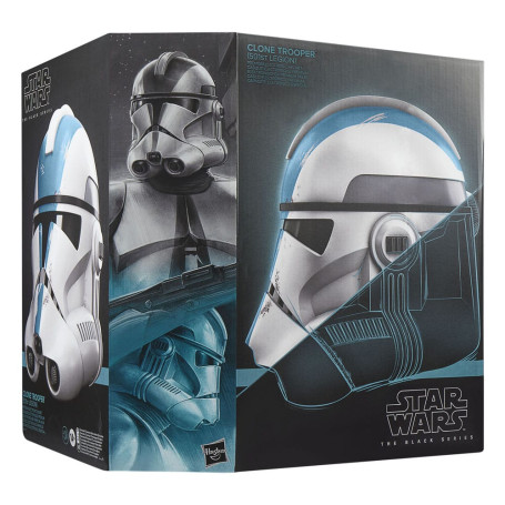 Hasbro Star Wars: casco elettronico Clone Trooper Ahsoka Black Series (501a Legione)