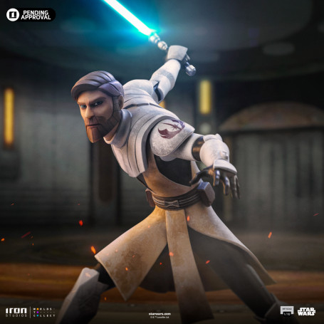 Iron Studios Star Wars Clone Wars - Obi-Wan Kenobi in scala 1/10