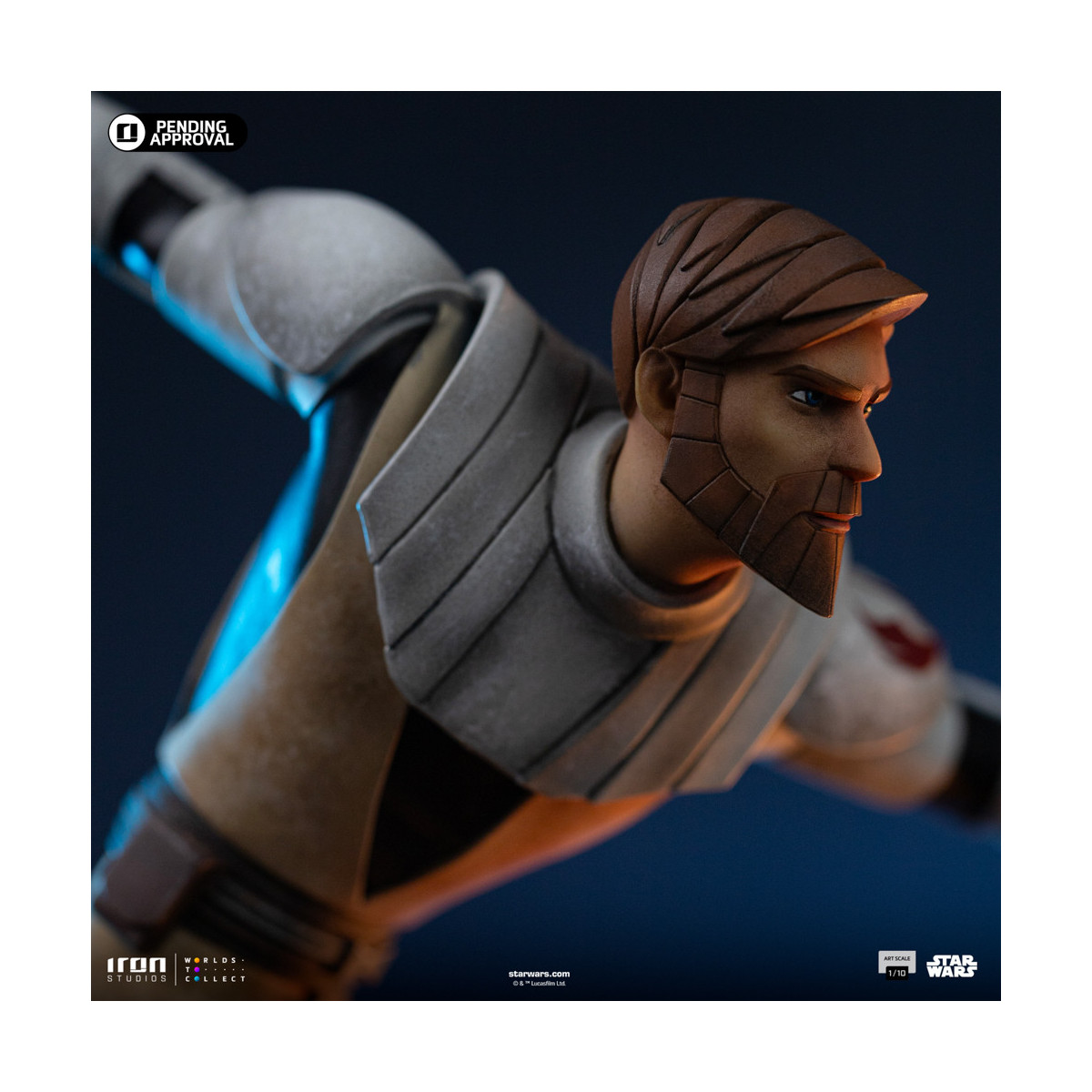 Iron Studios Star Wars Clone Wars - Obi-Wan Kenobi in scala 1/10